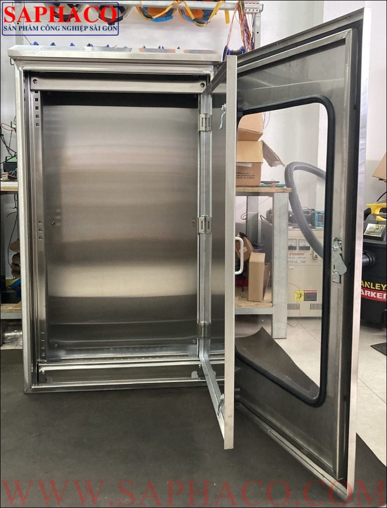 Vỏ tủ điện ngoài trời, 2 lớp cửa, Inox304 H1000xW600xD300 T1.0-IP54 ...